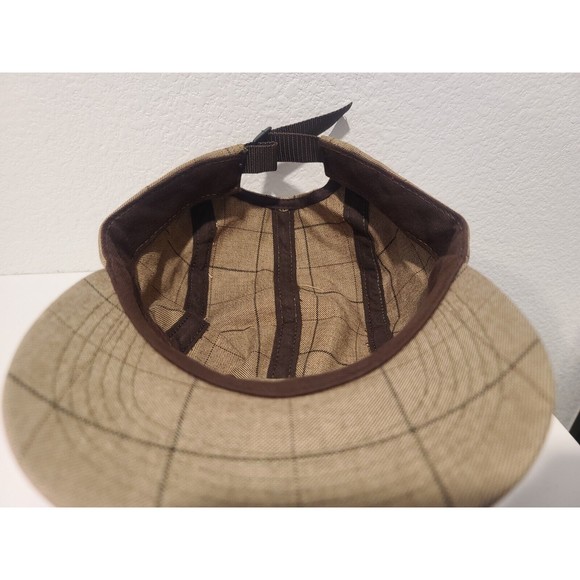 Supreme Plaid Tartan Camp Cap - Brown Box Logo 5 Panel Hat Vintage Made in USA - Picture 10 of 10